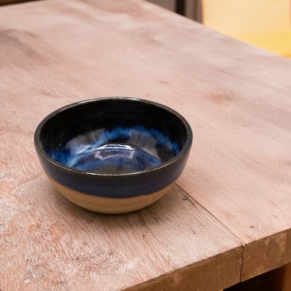 Bowl Marea Estelar – Cerámica Artesanal Azul Marino | Colección Upano