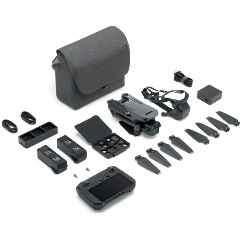 DJI - Mavic 3 Pro Fly More Combo Drone and RC Pro Remote Control with Built-in Screen - Gray