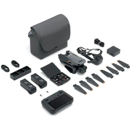 DJI - Mavic 3 Pro Fly More Combo Drone and RC Pro Remote Control with Built-in Screen - Gray