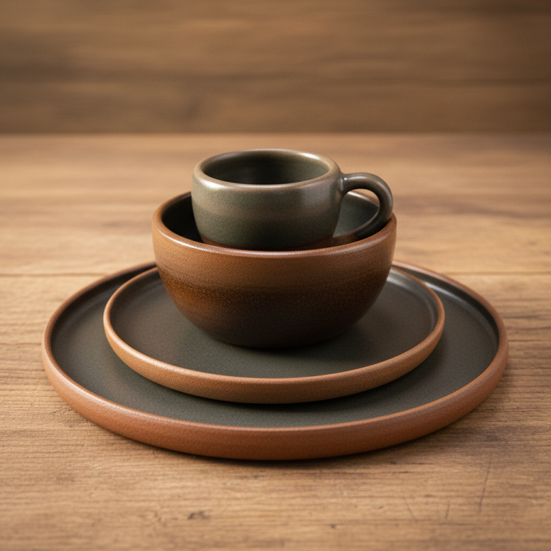 Vajilla Individual 4 Piezas | Cerámica Amazónica Atasim